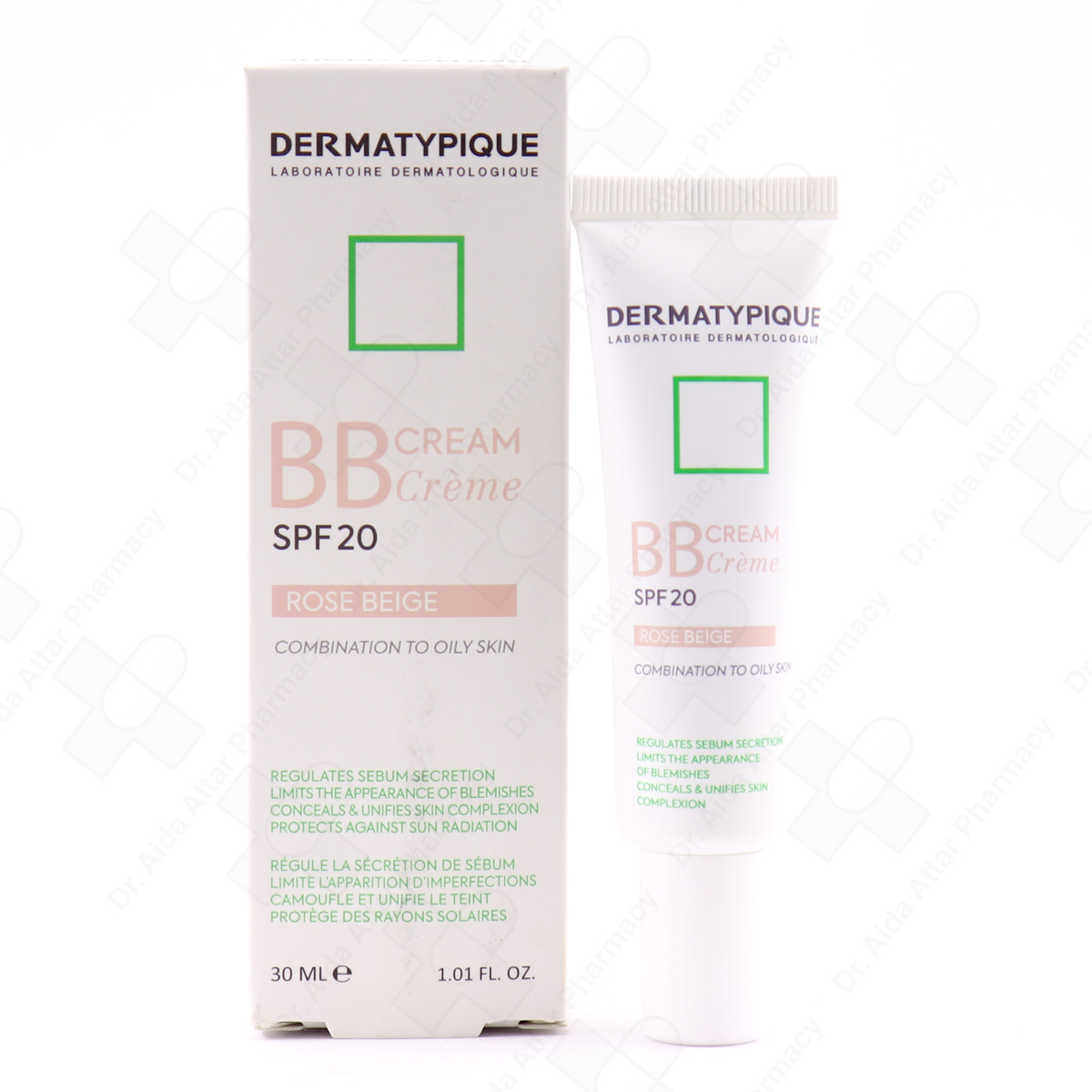 IMG_0870.jpg بی بی کرم فاقد چربی رز بژ SPF20+ درماتیپیک 30 میلی لیتر - Image 1