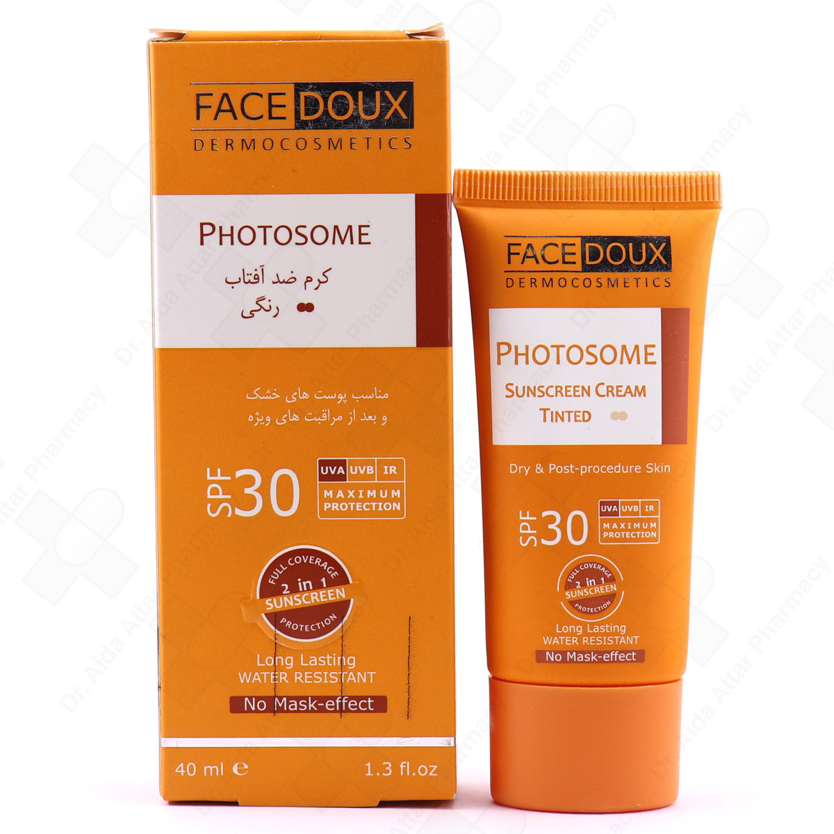 face-doux-57.jpg کرم ضد آفتاب رنگی 02 فیس دوکس فوتوزوم SPF 30 حجم 40 میلی لیتر - Image 1