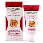 کرم ضد آفتاب و ضد چروک سان سیف SPF50 حجم بژ روشن 50 میلی لیتر