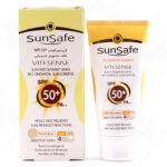 کرم ضد آفتاب رنگی سان سیف +SPF50 مناسب پوست حساس بژ طبیعی 50 میلی لیتر